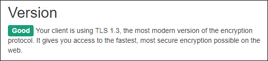 TLS Version 1.3